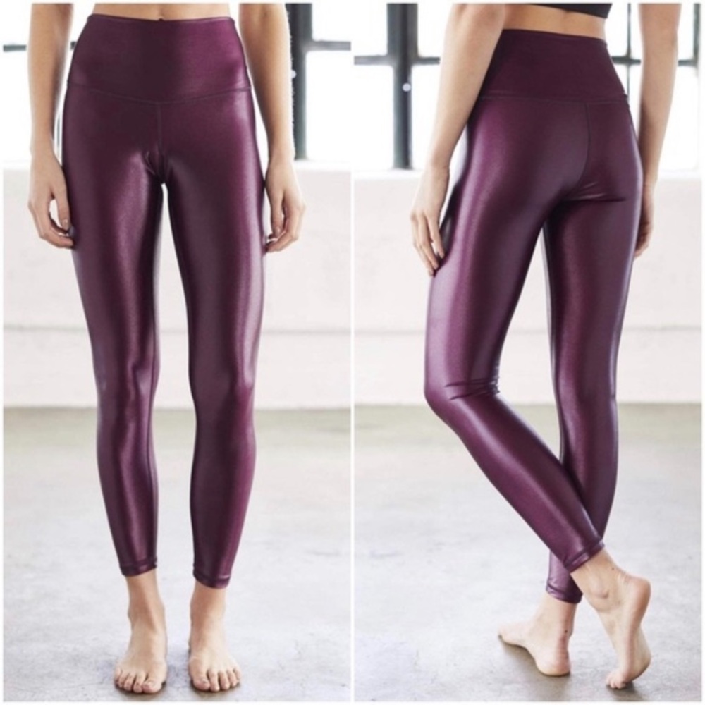 COPY - DYI Maroon High Shine leggings!